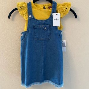 Dandelion overall dress set